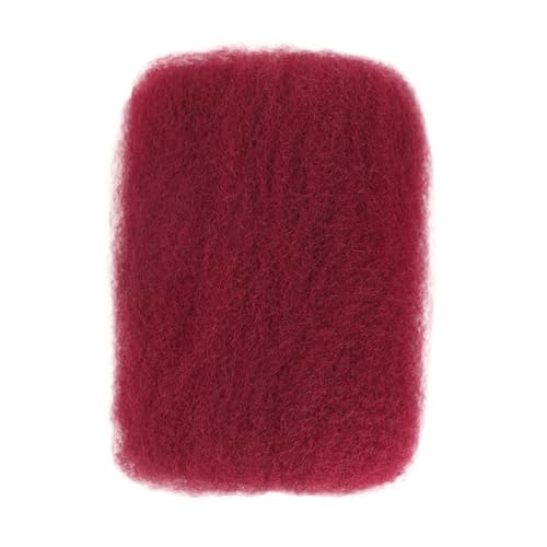 Afro Kinky Curly Human Hair Extensions Burgundy 12 Inch - 50g Pack