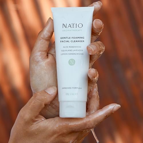 Natio Australia Aromatherapy Gentle Foaming Facial Cleanser with Aloe Vera, 3.5oz