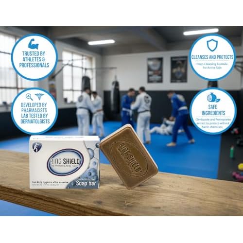 Hygiene Bar Soap - Natural Pomegranate & Climbazole Formula - Soothe, Protect, Balance Skin Surface ? Hypoallergenic Alternative to Tea Tree Oil - Ideal Soap For MMA, Wrestling & BJJ Athletes