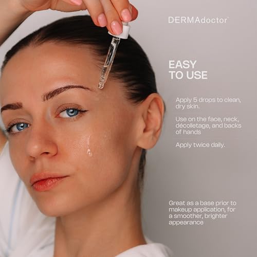 DERMAdoctor Hyaluronic Acid Moisturizer & Face Serum for Sensitive Skin – Hyaluronic Sensitive Skin Variant, 1 fl oz
