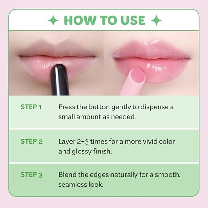 COLORGRAM Fruity Glass Stick 01 ENDEARING FIG | Long-Lasting Juicy Lip Tint with Radiant, Glossy Finish | Melting Syrupy Texture for Vibrant, Hydrated Lips | Non-Sticky Shine