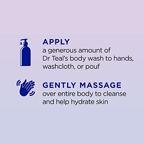 Dr Teal's Sleep Blend Body Wash with Epsom Salt & Melatonin - 24 Fl Oz Pack of 4