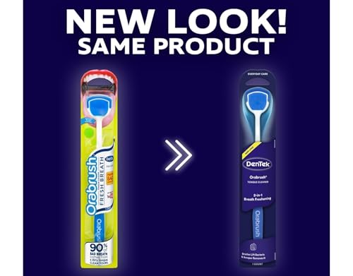 Tongue Cleaner Pack of 6 with Soft Bristles & Scraper - Oral Hygiene Tool