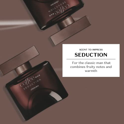 O Boticario Coffee Seduction Men's Cologne 3.4 oz - Fresh Fragrance, Long-Lasting