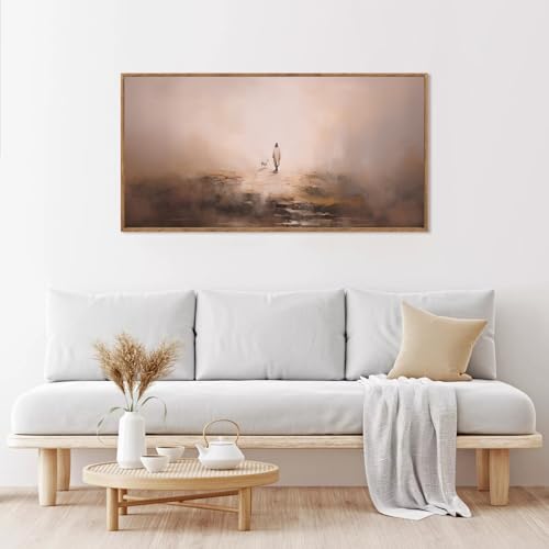 Aurlan Jesus Leaves The 99 Parable Wall Art - 40x20 Inch Religious Canvas