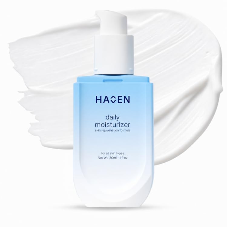 HAVEN Daily Moisturizer for Oily, Sensitive Skin with Niacinamide & Hyaluronic Acid