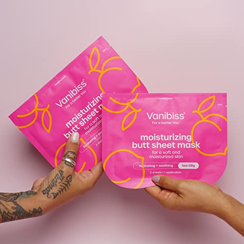 Vanibiss Collagen & Hydrating Butt Mask 4-Pack for Soft, Plump Skin