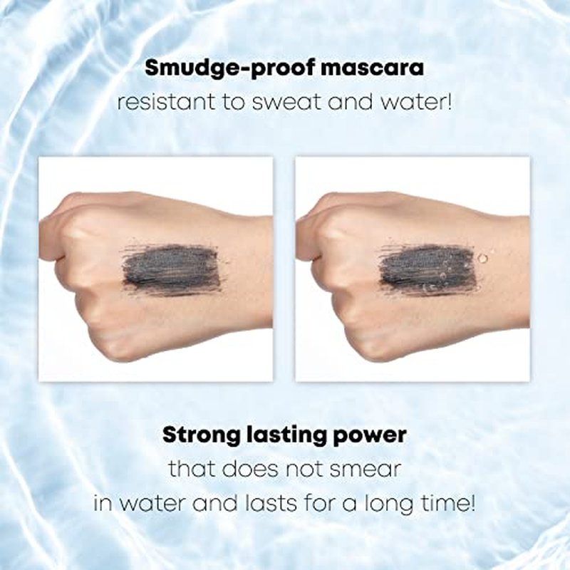 LOVE CINEMA Korean Mascara ? Curling & Voluminous Mascara, Waterproof, Smudge-Proof, Long-Lasting, No Clumping, No Flaking ? Black, 0.24 Fl Oz, K-Beauty [Made in Korea] (Red Package)