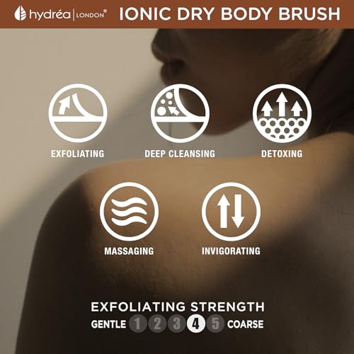 Copper Glow Dry Body Brush for Exfoliation & Lymphatic Drainage - Energising Skin Care Tool