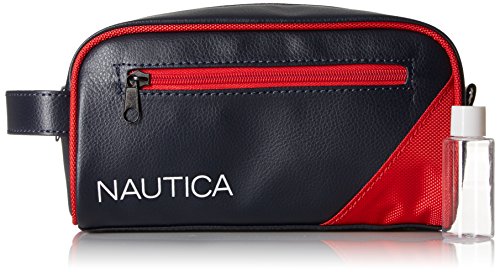 Nautica Men's Travel Toiletry Bag Organizer 1 Size Red Vegan Leather
