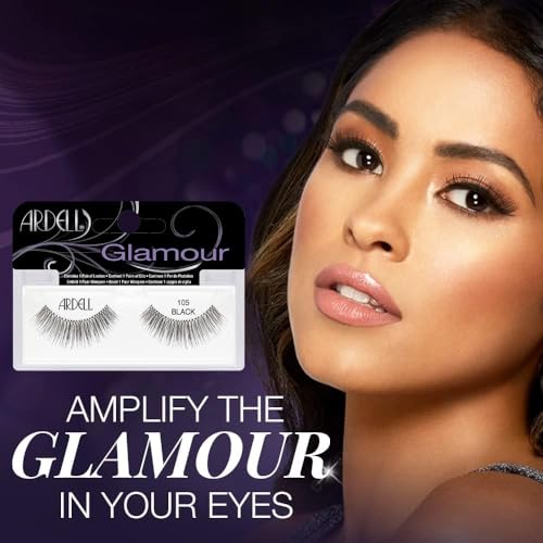 Ardell Fashion Lashes 105 Pack of 6 Reusable Flared Natural False Eyelashes