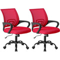Red Ergonomic Office Chair 2 Pack with Lumbar Support Mesh Desk Chairs