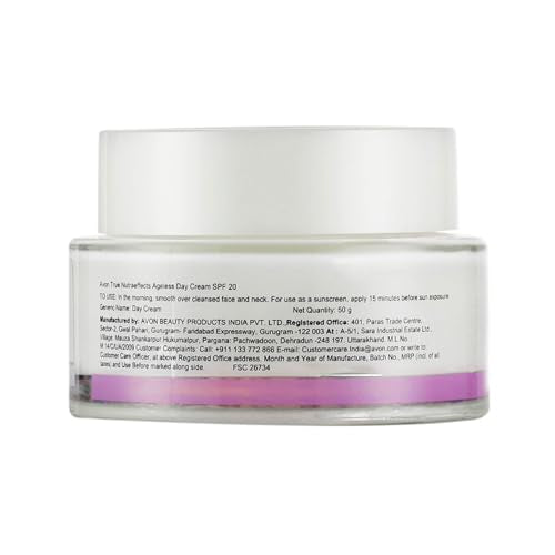 Avon Nutra Effects Ageless Day Cream SPF 20, 50g - Dry/Mature - Active Seed Complex