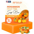 Persimmon Soap Bar for Body Odor Control ? Purifying Deodorizing Body Wash with Goat Milk for Eliminating Body Odor ? Great for Skin Brightening, Natural Deodorant Soap for Men & Women