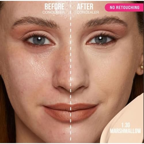 HUDA BEAUTY #FauxFilter Luminous Matte Buildable Coverage Crease Proof Concealer Marshmallow 1.3 Golden