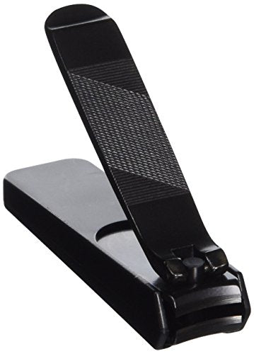 Kiya Black Steel Nail Clipper for Manicure & Pedicure - Japan Quality