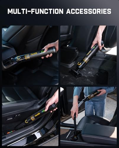 Cordless Car Vacuum Cleaner 4-in-1 Mini Handheld Vacuum with Suction Power