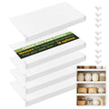 30"W x 12"D Wire Shelf Covers - PVC Pantry Shelf Liners, Set of 5