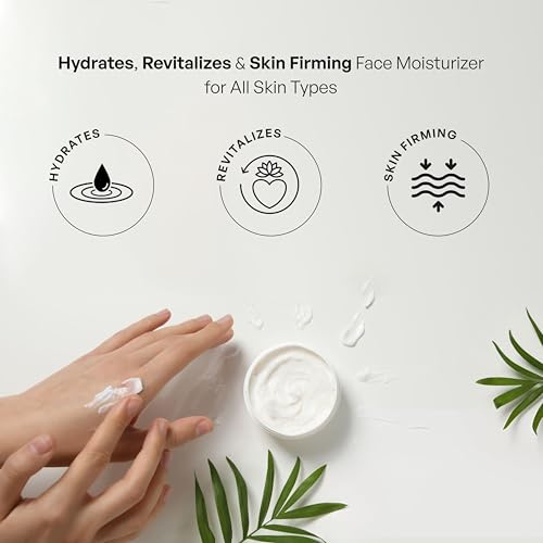 Mineral Face Moisturizer with Peptides & Rosehip - Anti-Aging, Hydrating Cream for All Skin Types 2oz