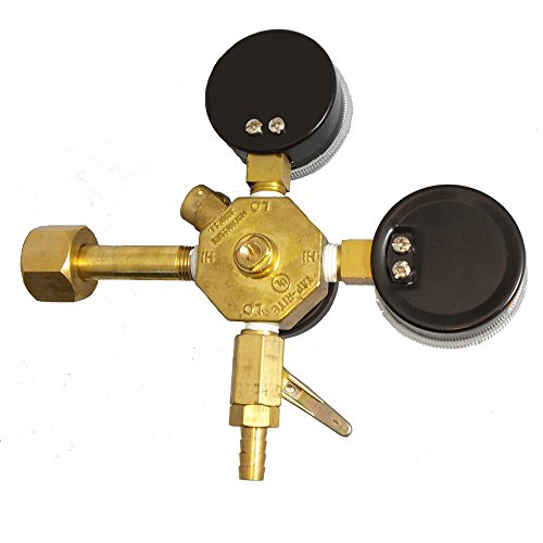 Primary CO2 Beer Regulator with Dual Pressure Gauges - Home Draft System