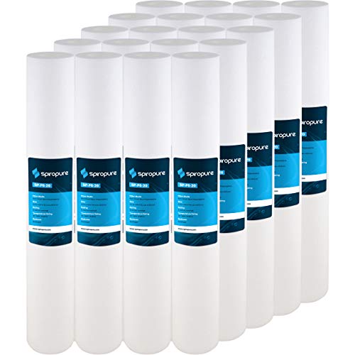 20 Pack 5 Micron Sediment Water Filter 20x2.5 for City & Well Water