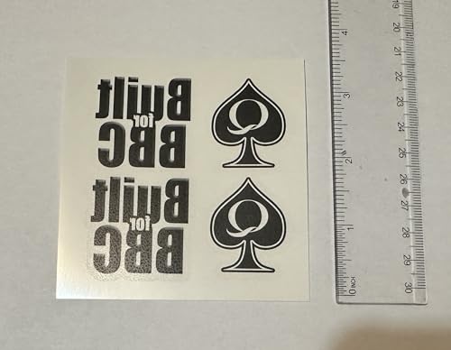 Temporary Tattoos Set - 8 Sheets Queen of Spades BBC Symbols Variety