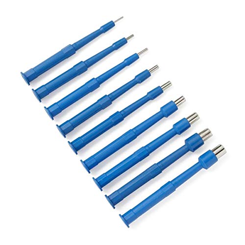 MedBlades 1 mm Disposable Biopsy Punch - Sterile Dermal Piercing Tool with Protective Handle