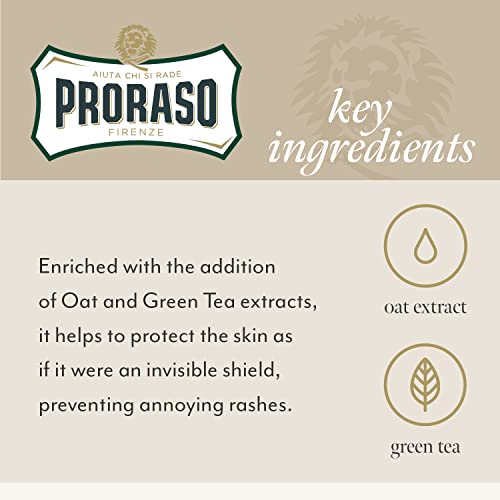 Proraso Sensitive Shaving Cream for Men - 5.2oz Pack of 2, Gentle & Soothing