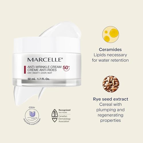 MARCELLE Anti-Wrinkle Cream, Ages 50+, 1.7 ounces