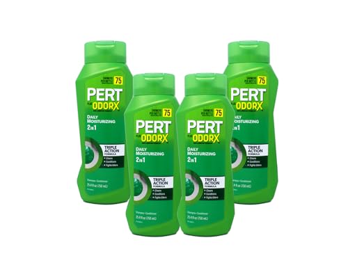 Men's 2-in-1 Shampoo and Conditioner for Normal Hair - Medium, 25.4 oz Bottles (Pack of 4)