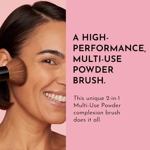 LAWLESS Women's Dual Ended Powder Brush - Precise & Blending Makeup Tool