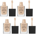 Wet n Wild Photo Focus Matte Liquid Foundation Shell Ivory Pack of 4 – Camera-Ready, No Filter Look