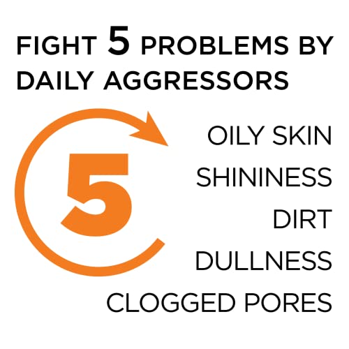 Men's Charcoal Facial Cleanser - Hydra Energetic Daily Face Wash, Fresh 5 Fl Oz Pack of 4