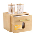 BSSN Bamboo Disposable Face Towel Holder & Organizer with 60 Towels - Variation A