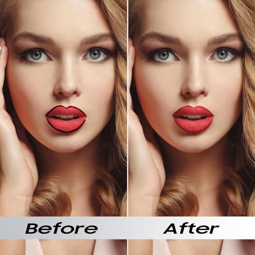 Peel Off Lip Liner Highly Pigmented - Lip Stain Long Lasting Waterproof as Womens Day Gifts for Women Girls, Lip Tint Stain Peel Non-Sticky & Smudge-Proof Easy to Use & Natural Finish (Rose)