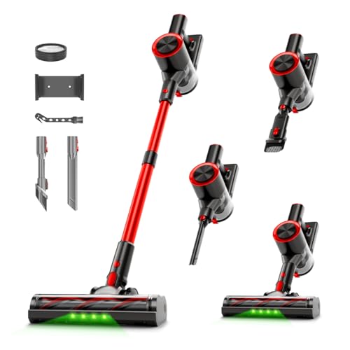 Cordless Stick Vacuum Cleaner 38KPa Powerful Suction Lightweight Carpet & Hard Floor