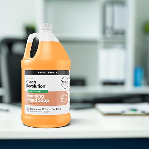 Antibacterial Foaming Hand Soap Refill 128 Fl Oz - Made in USA, Moisturizing & Germ-Free