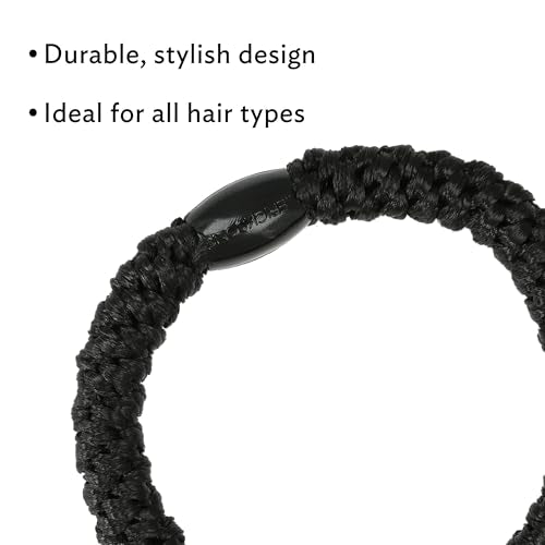 L. Erickson Pink Hair Ties for Thick Hair, Grab & Go Pony Tube, 15 Pack, Think Pink, Thick No-Crease Bands with Strong Hold, Damage-Free Design, Bold Feminine Color Set