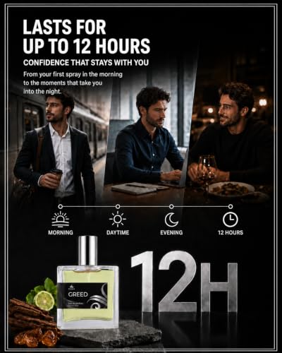 Men's Long Lasting Perfume Oil - Greed Inspired Scent 1.7 Fl Oz - Pack of 1