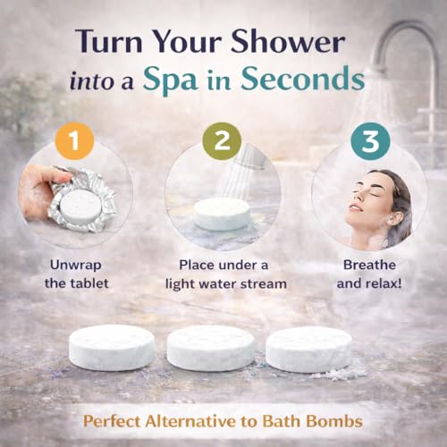 24 Shower Steamers Aromatherapy Gift Set - Organic Spa Shower Bombs for Women