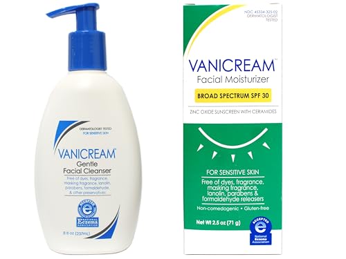 Vanicream Sensitive Skin Facial Cleanser & SPF 30 Moisturizer Set