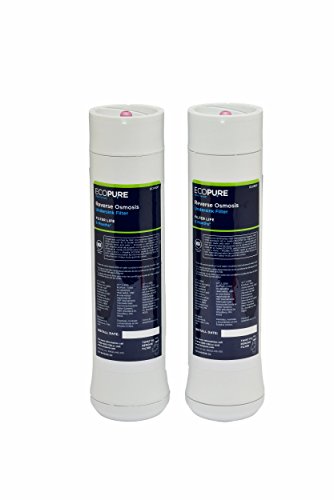 EcoPure Reverse Osmosis Filter Set - Pack of 2 for ECOP30 & Kenmore RO - NSF Certified, 6-Month Replacement
