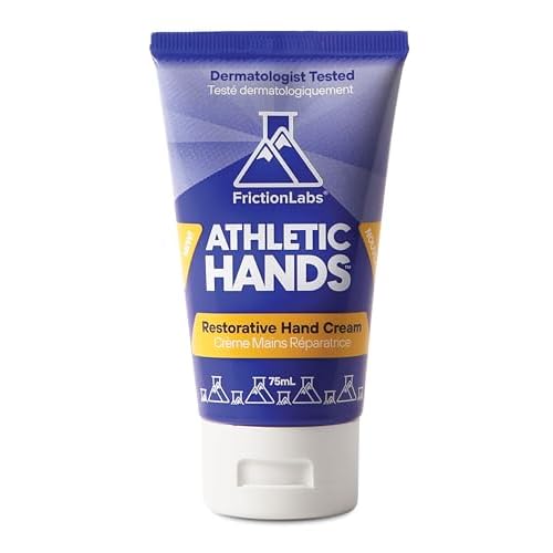 Friction Labs Athletic Hands - Daily Restorative Hand Cream for Active & Dry Skin - Derm Tested Non-Greasy Shea Butter Improves Elasticity & Resilience - Hand Salve for Athletes - Eucalyptus Scent