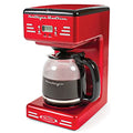 Nostalgia Red 12-Cup Programmable Coffee Maker with LED Display & Auto Shut-Off