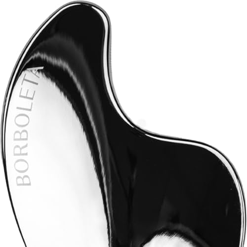 Borboleta Stainless Steel Gua Sha Facial Massage Tool for Lymphatic Drainage & Face Sculpting