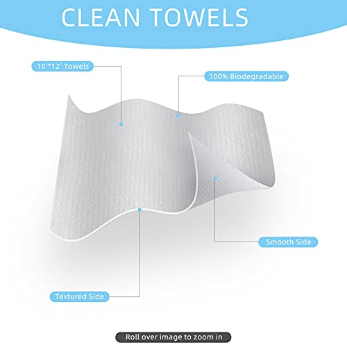 Disposable Cloths For Face 200Count Travel Cleaning Cloths Makeup Remover Wipes (4Boxes)