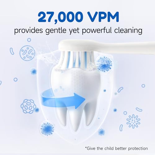 Kids Electric Toothbrush with Voice Encouragement - Blue, 3+ Ages