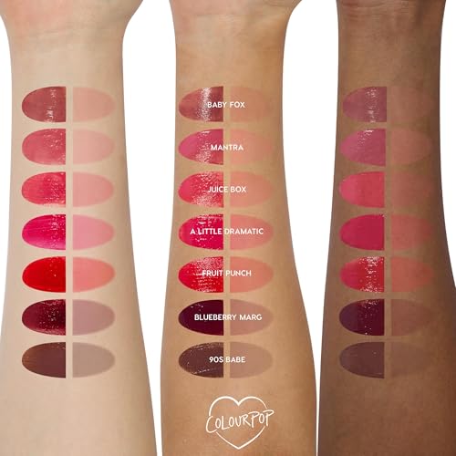 ColourPop HydraPop Glossy Lip Stain - Hydrating Lip Gloss That Fades Into A Soft Tint - Non-Drying & Long-Lasting - Water-Based Gloss-to-Stain Finish - 90s Babe (0.11 Fl Oz)