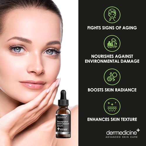 Resveratrol Facial Serum for Anti-Aging & Skin Rejuvenation - 2 fl oz