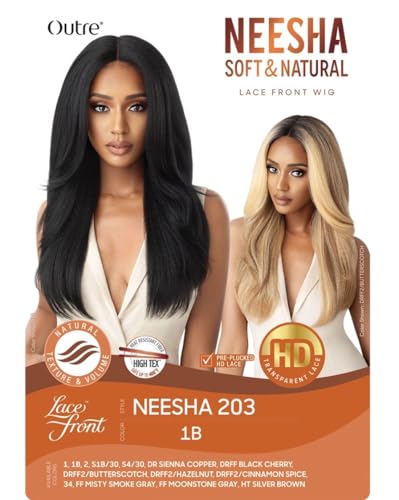 Outre Synthetic Lace Front Wig NEESHA 203 S4/30 - Natural Texture & Volume